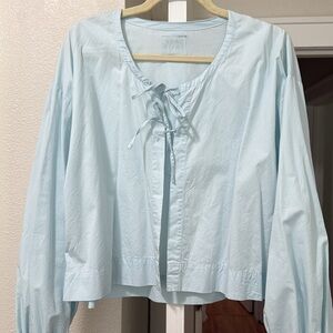 Light Blue Open Cardigan